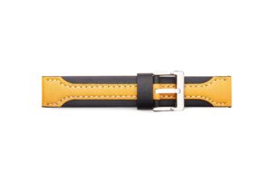 STR-4570-Yellow Arrow Style Leather Regular Watch Strap