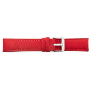 STR-4572-Red Suede Sport Regular Watch Strap