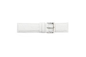 STR-4558-White Crocodile Grain Padded Regular Watch Strap