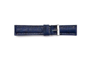 STR-4626-Blue Genuine Ostrich Breitling Style Regular Watch Strap