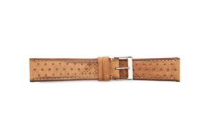 STR-4534 Distressed Leather Regular Watch Strap With Tan Dots
