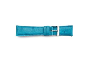 STR-4522S-Blue Ostrich Leather Watch Short Strap 