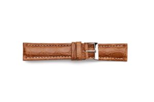 STR-4516-Tan Genuine Crocodile Matte Breitling Style Regular Watch Strap