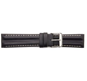 STR-4576-Black Double Hump Regular Watch Strap