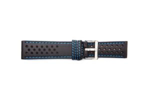 STR-4574-Black & Blue Racing Band Regular Watch Strap