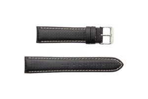 STR-4546-Black Carbon Fiber Regular Watch Strap