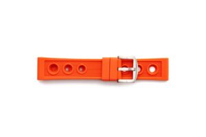 STR4638 Orange Breitling Style Rally Rubber Band