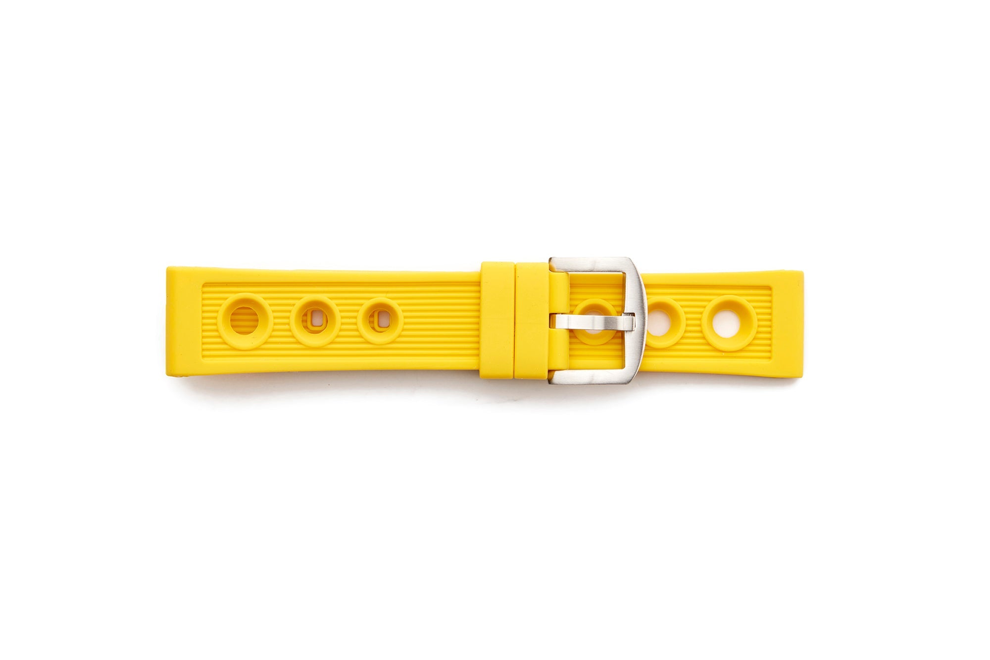 STR4638 Yellow Breitling Style Rally Rubber Band