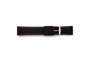 STR-4692 Black/Yellow Colored Stitching Rubber band