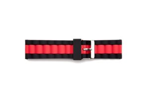 STR-4660 Black/Red Rubber Band