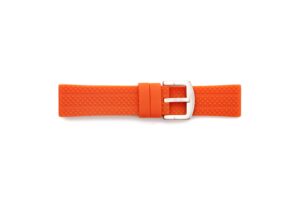 STR-4598-Orange Diamond Panerai Style Regular Rubber Watch Straps
