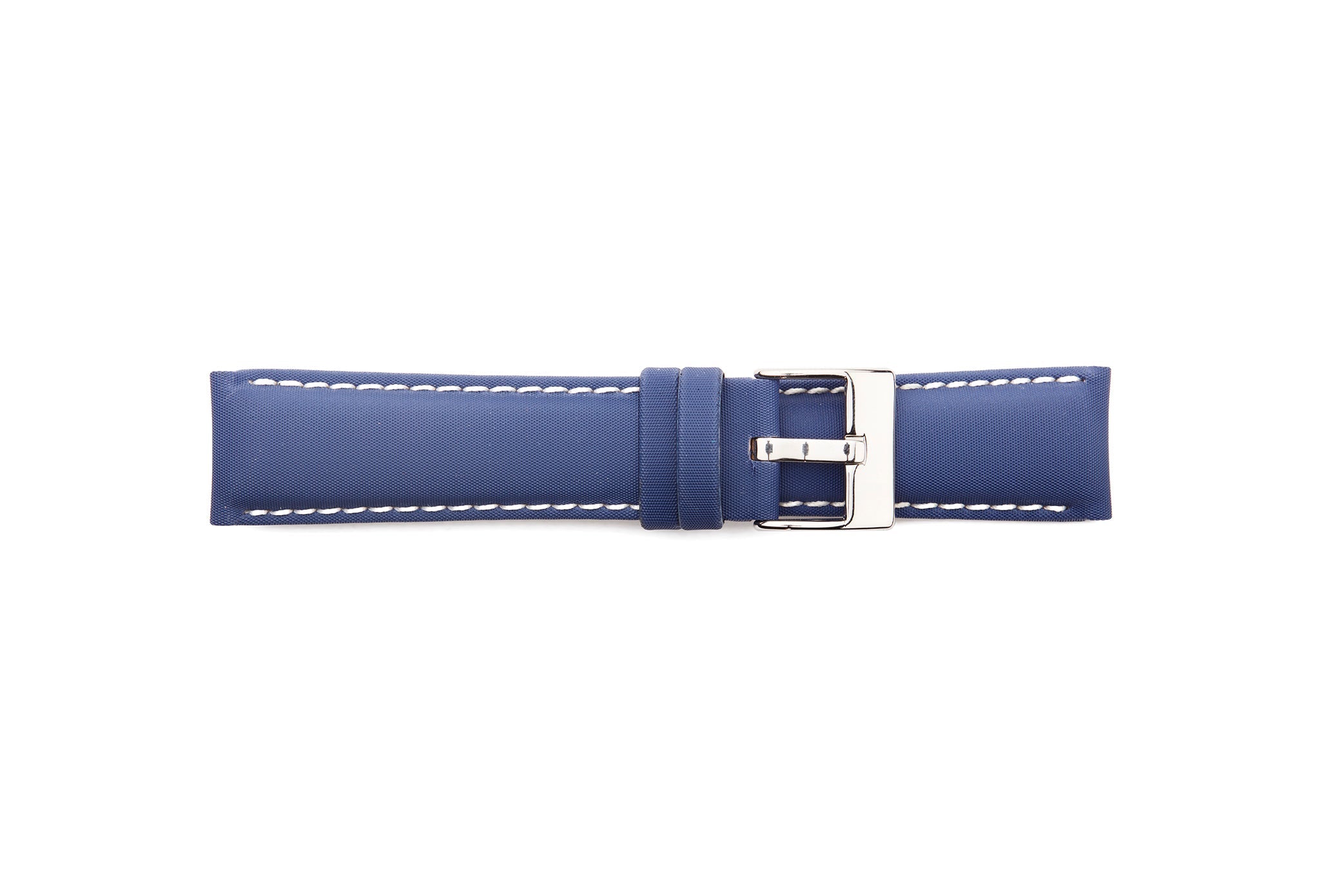 STR-4578-Blue & White Scuba Style Water Resistant Regular Watch Strap