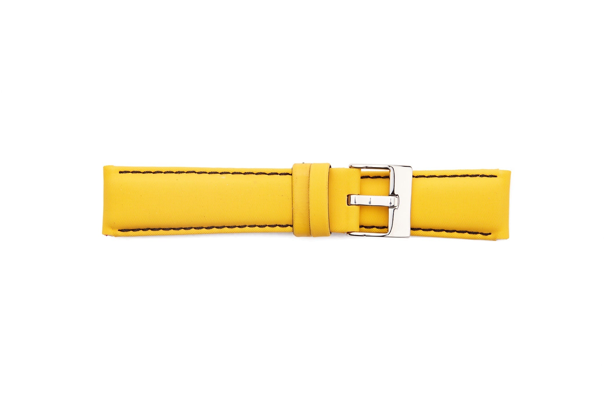STR-4578-Yellow & Black Scuba Style Water Resistant Regular Watch Strap