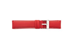 STR-4578-Red & White Scuba Style Water Resistant Regular Watch Strap