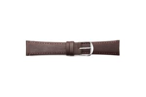 STR-4726-Brown Flat Stitched Smooth Matte Watch Strap