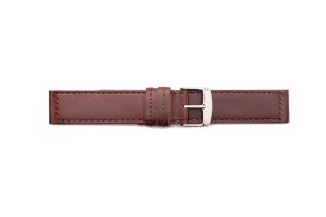 H5-80 Brown Non-Tapered Calfskin Polished Watch Strap