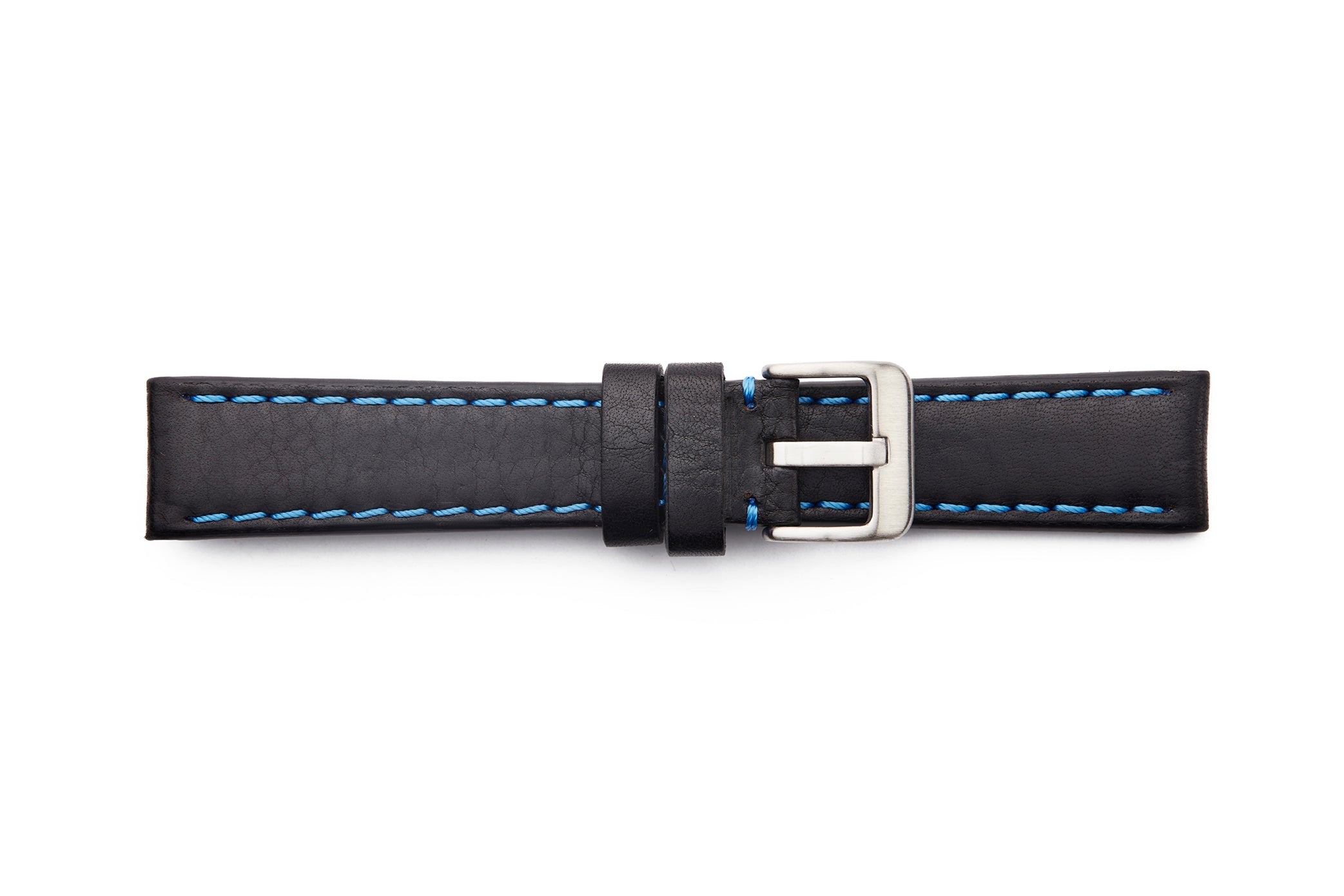 LBV-982 Black/Blue Heavy Italian Calf with Colored Stitching