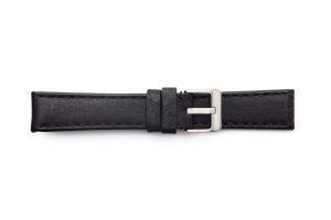 LBV-982M Black Heavy Italian Calfskin Strap with Matching Stitch
